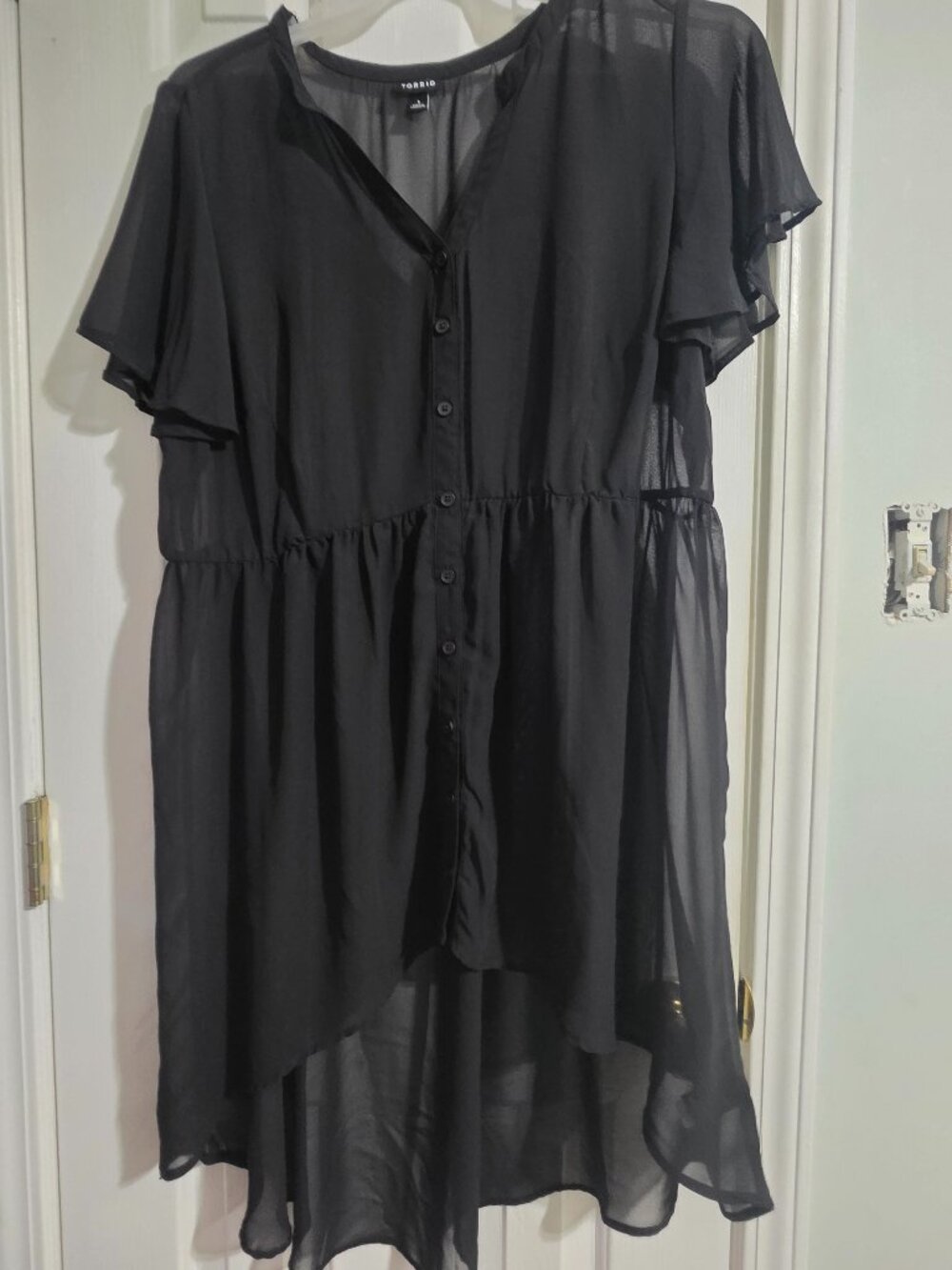 Torrid Lexie Chiffon Babydoll Top